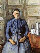 Paul Cezanne La Femme a la cafetiere painting